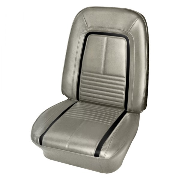  PUI Interiors® - Off White Madrid Grain Vinyl Bucket Deluxe Style Seat Cover