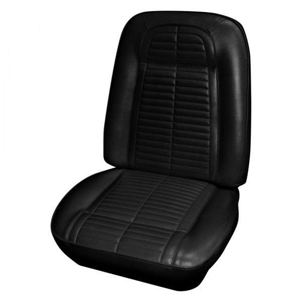  PUI Interiors® - Black Madrid Grain Vinyl Bucket Standard Style Seat Cover