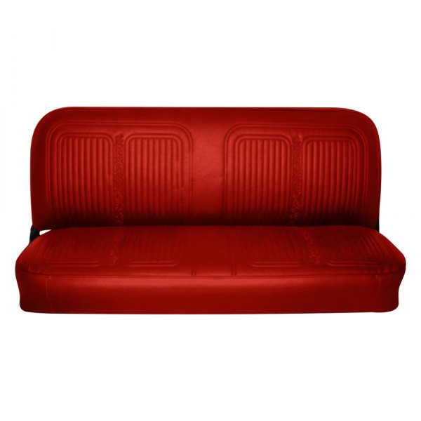  PUI Interiors® - Bright Red Walrus Grain Vinyl Bench Seat Cover