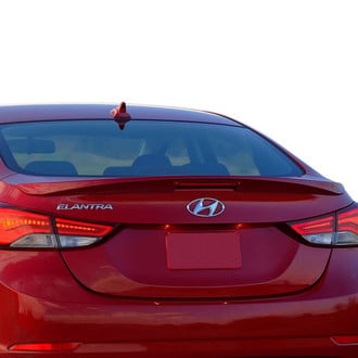 Pure® - Factory Style Fiberglass Rear Lip Spoiler with Light (Painted)