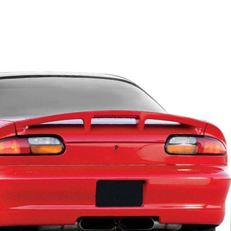 Pure® - Factory Style Fiberglass Rear Spoiler with Light (Unpainted)