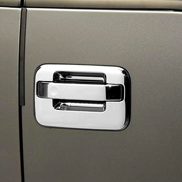 Putco 401018 4 Chrome Door Handle Covers for Ford F-150 Center Section Only