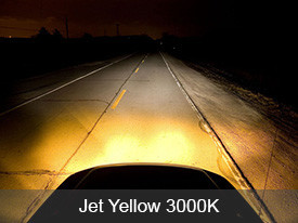 Putco Halogen Bulbs Installed - Jet Yellow