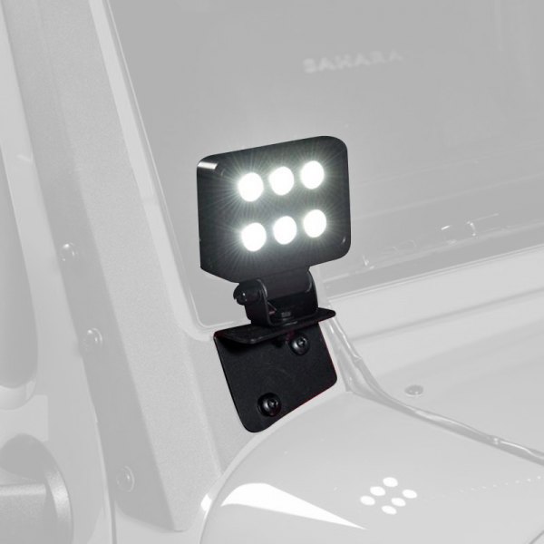 Putco® - A-Pillar Luminix 4" 2x18W Rectangular Combo Spot/Flood Beam LED Lights