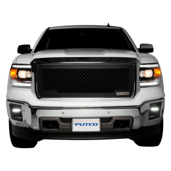 Putco® - 1-Pc Boss Design Black CNC Machined Main Grille