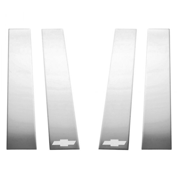 Putco® - GM Licensed Polished Pillar Posts with Bow Tie Logo