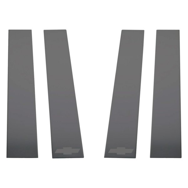 Putco® - GM Licensed Black Platinum Pillar Posts with Bow Tie Logo