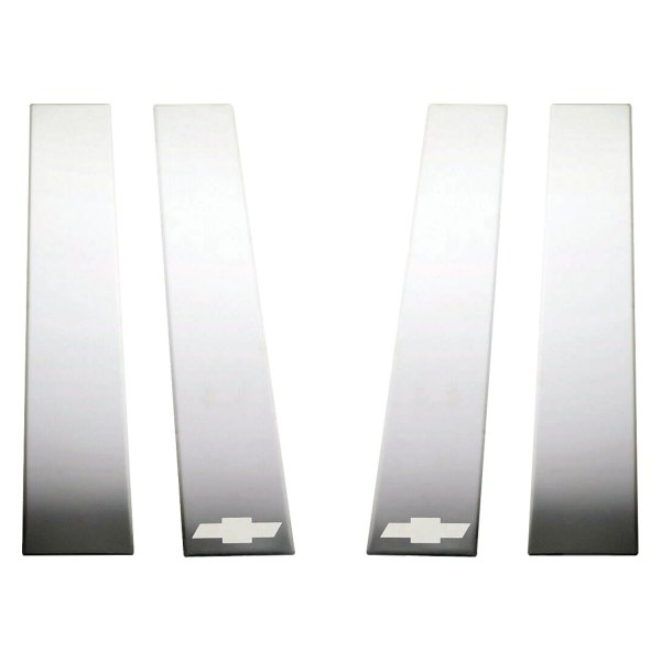 Putco® - GM Licensed Polished Pillar Posts with Bow Tie Logo