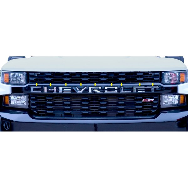 Putco® - "Chevrolet" Letters Polished Stainless Steel Grille Emblem