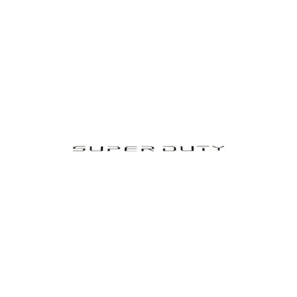 Putco® - "Super Duty" Black Platinum Front Lettering