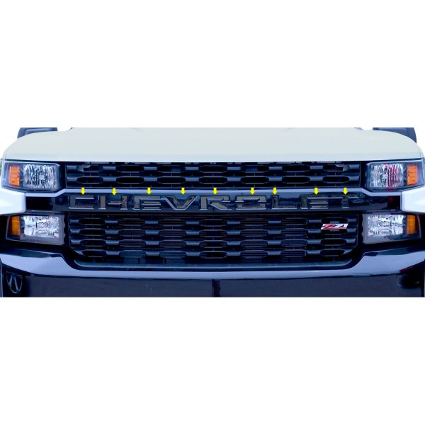 Putco® - "Chevrolet" Letters Black Platinum Grille Emblem