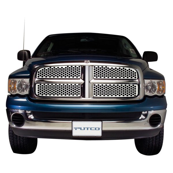 Putco® - 1-Pc Designer FX Series Polished Honeycomb Punch CNC Machined Main Grille