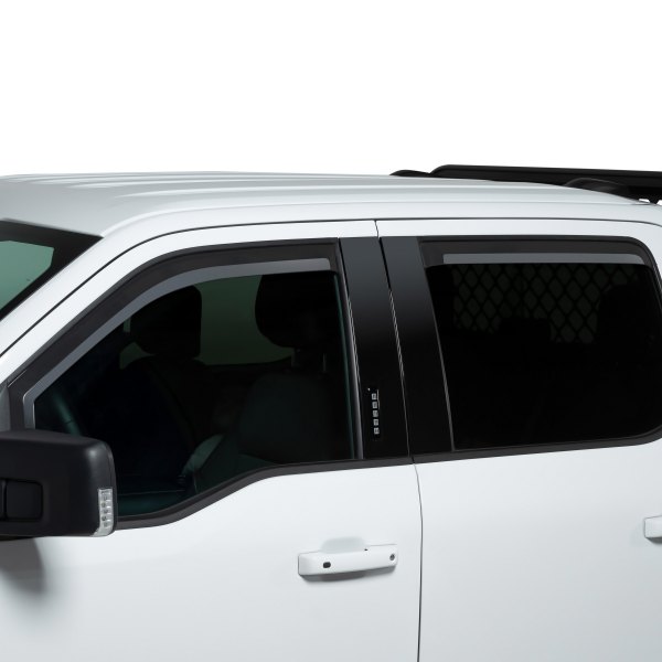 Putco® - In-Channel Element Matte Black Front and Rear Window Visors