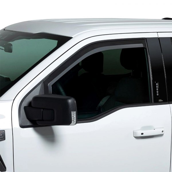 Putco® - In-Channel Element Matte Black Front and Rear Window Visors