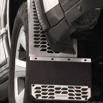 Putco® - Mud Skins™ Hex Shield Brushed Mud Flaps