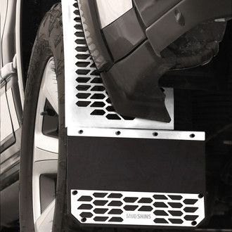 Putco® - Mud Skins™ Hex Shield Carbon Black Mud Flaps