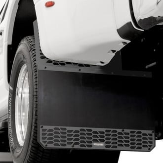 Putco® - Mud Skins™ Hex Shield Carbon Black Mud Flaps