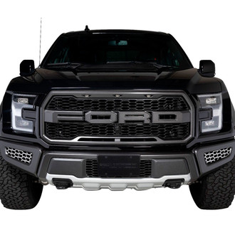Putco® - 2-Pc Hex-Shield Style Polished CNC Machined Bumper Grilles