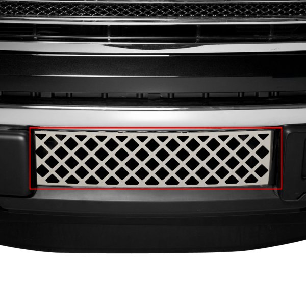 Putco® - 1-Pc EcoBoost Series Polished Diamond Punch CNC Machined Bumper Grille