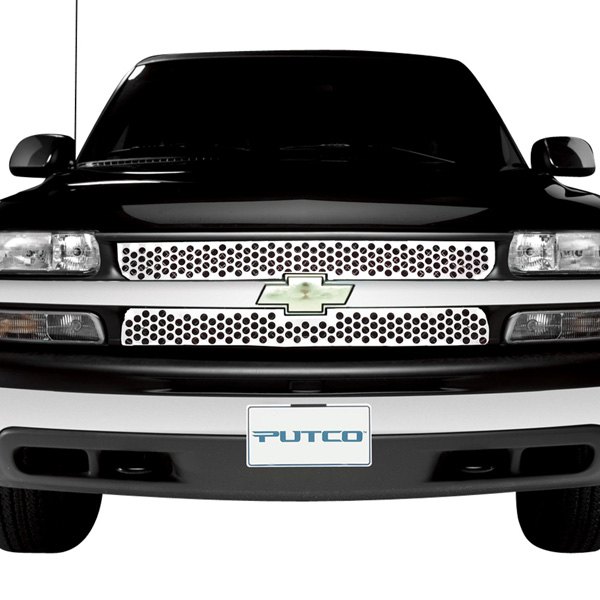 Putco® - 2-Pc Polished Round Punch CNC Machined Main Grille