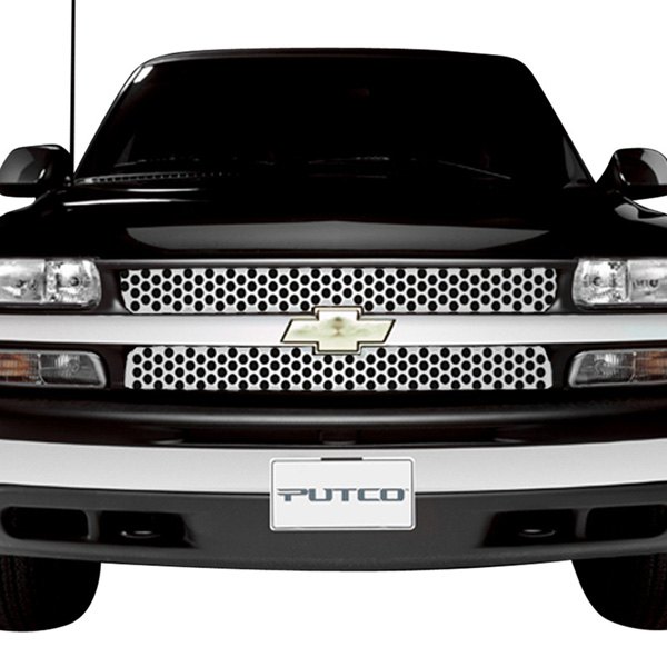 Putco® - 2-Pc Polished Round Punch CNC Machined Main Grille