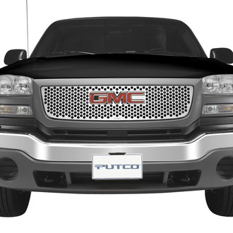 Putco® - 1-Pc Polished Round Punch CNC Machined Main Grille