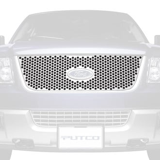 Putco® - Polished Punch CNC Machined Main and Bumper Grille Set