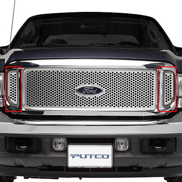 Putco® - 2-Pc Polished Punch CNC Machined Side Vent Grilles
