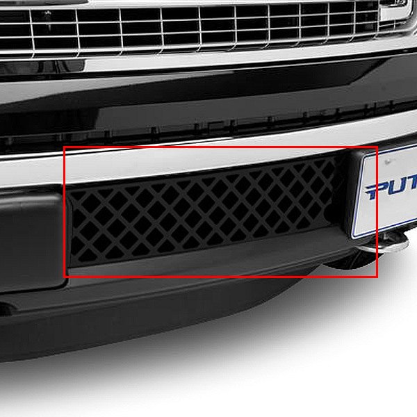 Putco® - 1-Pc EcoBoost Series Black Diamond Punch CNC Machined Bumper Grille