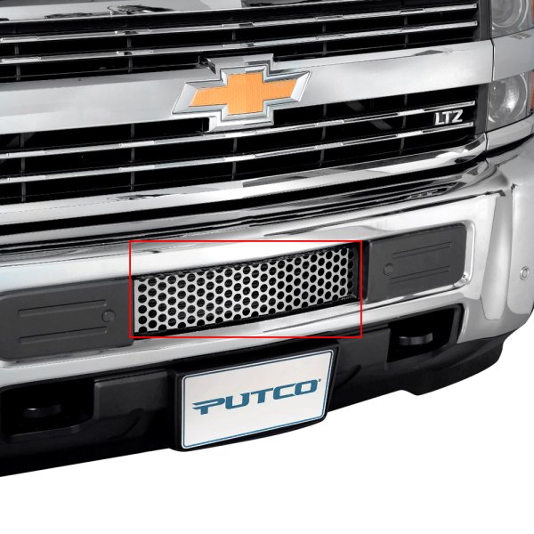 Putco® - 1-Pc Polished Round Punch CNC Machined Bumper Grille