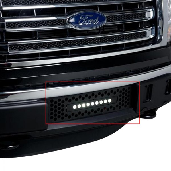 Putco® - 1-Pc EcoBoost Series LED Black Round Punch CNC Machined Bumper Grille