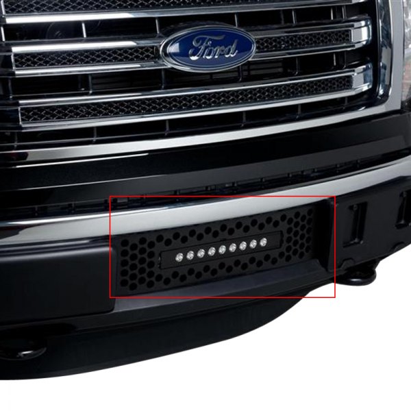 Putco® - 1-Pc EcoBoost Series LED Black Round Punch CNC Machined Bumper Grille