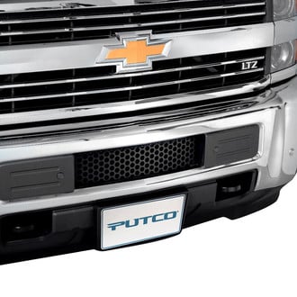 Putco® - 1-Pc Black Round Punch CNC Machined Bumper Grille