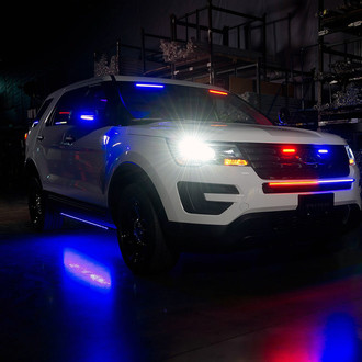 Putco® - 18" E-Blade™ Red/White LED Strobe Light Bar
