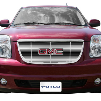 Putco® - 1-Pc Liquid Series Polished CNC Machined Main Grille