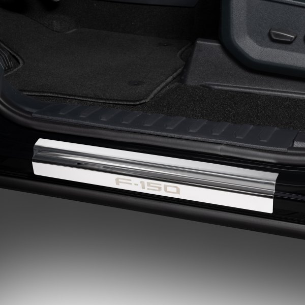 Putco® - Ford Licensed Polished Door Sills with F-150 Etching