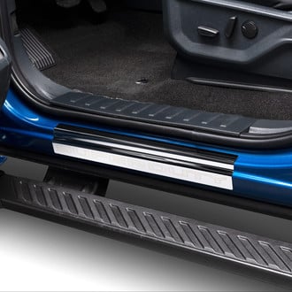 Putco® - Ford Licensed Polished Door Sills with Super Duty Etching