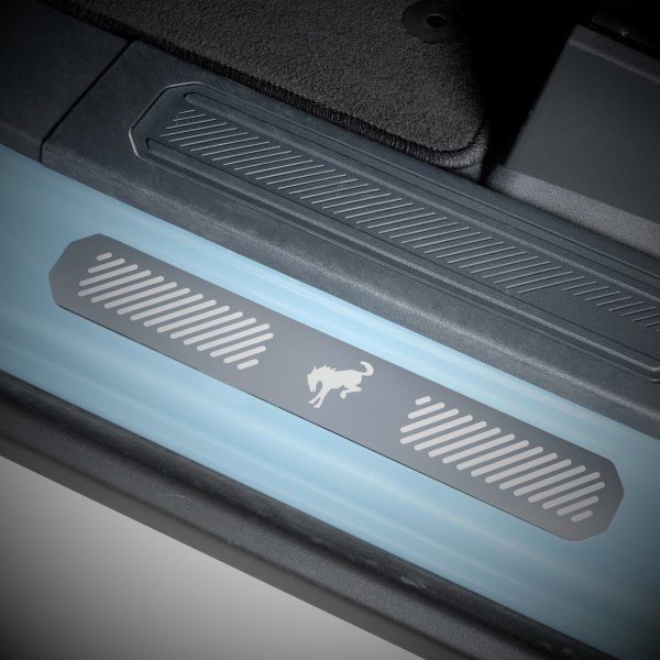 Putco® - Ford Licensed Polished Door Sills With Bronco Etching