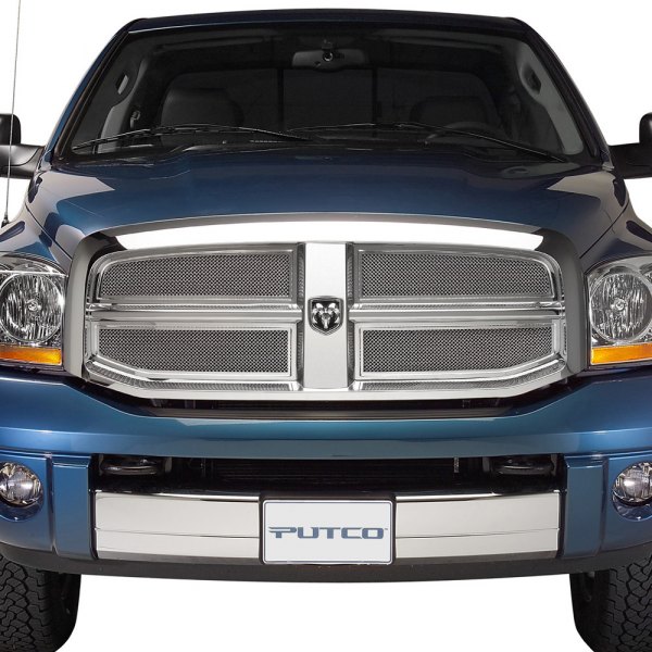 Putco® - 4-Pc Liquid Series Chrome Mesh Main Grille