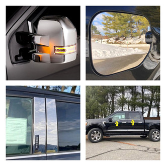 Putco® - 4-Pc Chrome Mirror Cover Kit