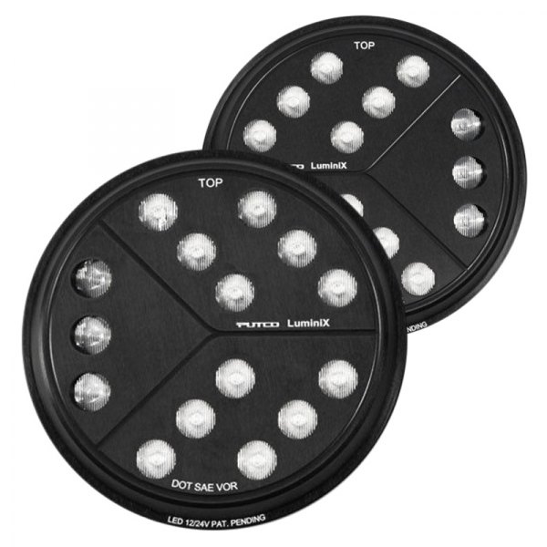 Putco® - LuminiX™ 7" Round Black LED Headlights