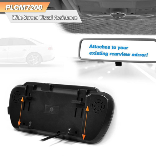 7" LCD Suction Cup Monitor & License Plate Backup Camera Kit - Model PLCM7500