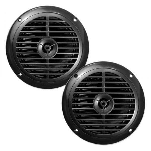 Pyle® - 150W 2-Way 6.5" Black Flush Mount Speakers, Pair