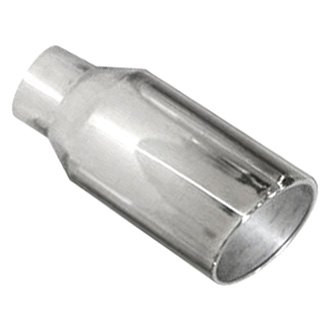 Pypes® - Monster Truck 304 SS Round Angle Cut Weld-On Polished Exhaust Tip (5" Inlet, 8" Outlet, 18" Length)
