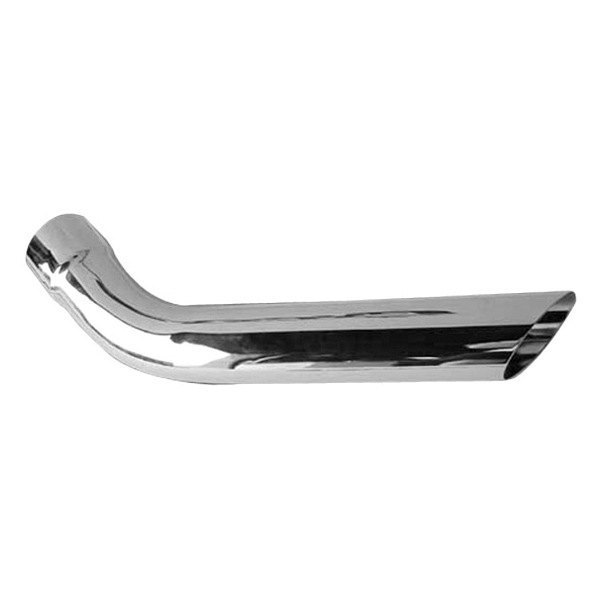 Pypes® - 304 SS Hockey Stick Round Angle Cut Polished Exhaust Tip