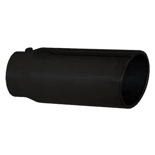Pypes® - Monster Truck 304 SS Round Angle Cut Black Exhaust Tip