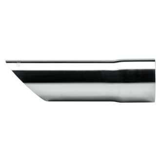 Pypes® - 304 SS Round Angle Cut Slip-Fit Polished Exhaust Tip