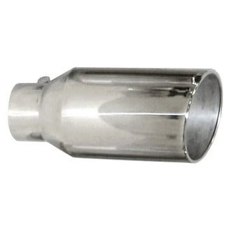 Pypes® - Monster Truck 304 SS Round Angle Cut Weld-On Polished Exhaust Tip (5" Inlet, 7" Outlet, 18" Length)
