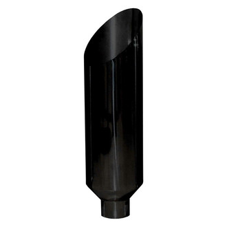 Pypes® - 304 SS Miter Straight Style Black Exhaust Stack (5" Inlet, 8" Outlet, 36" Height)
