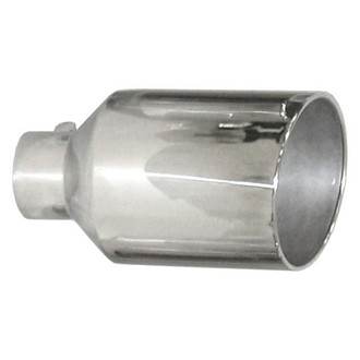 Pypes® - Monster Truck 304 SS Round Angle Cut Weld-On Polished Exhaust Tip (5" Inlet, 10" Outlet, 18" Length)
